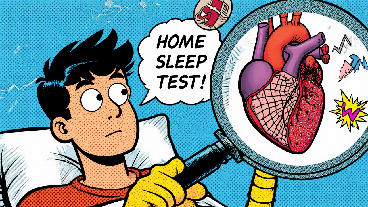 Young adult with invisible sleep apnea damage revealed by home sleep test magnifier