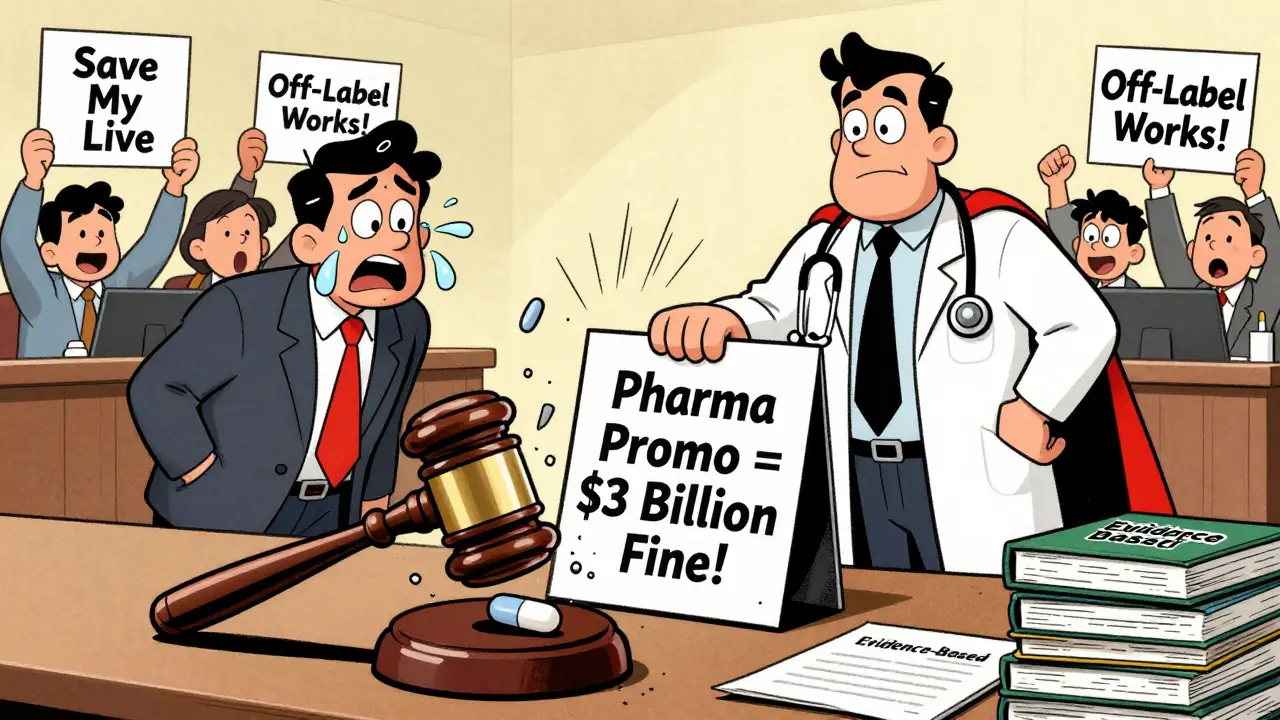 A superhero doctor defeats pharmaceutical marketing fraud in a whimsical courtroom.